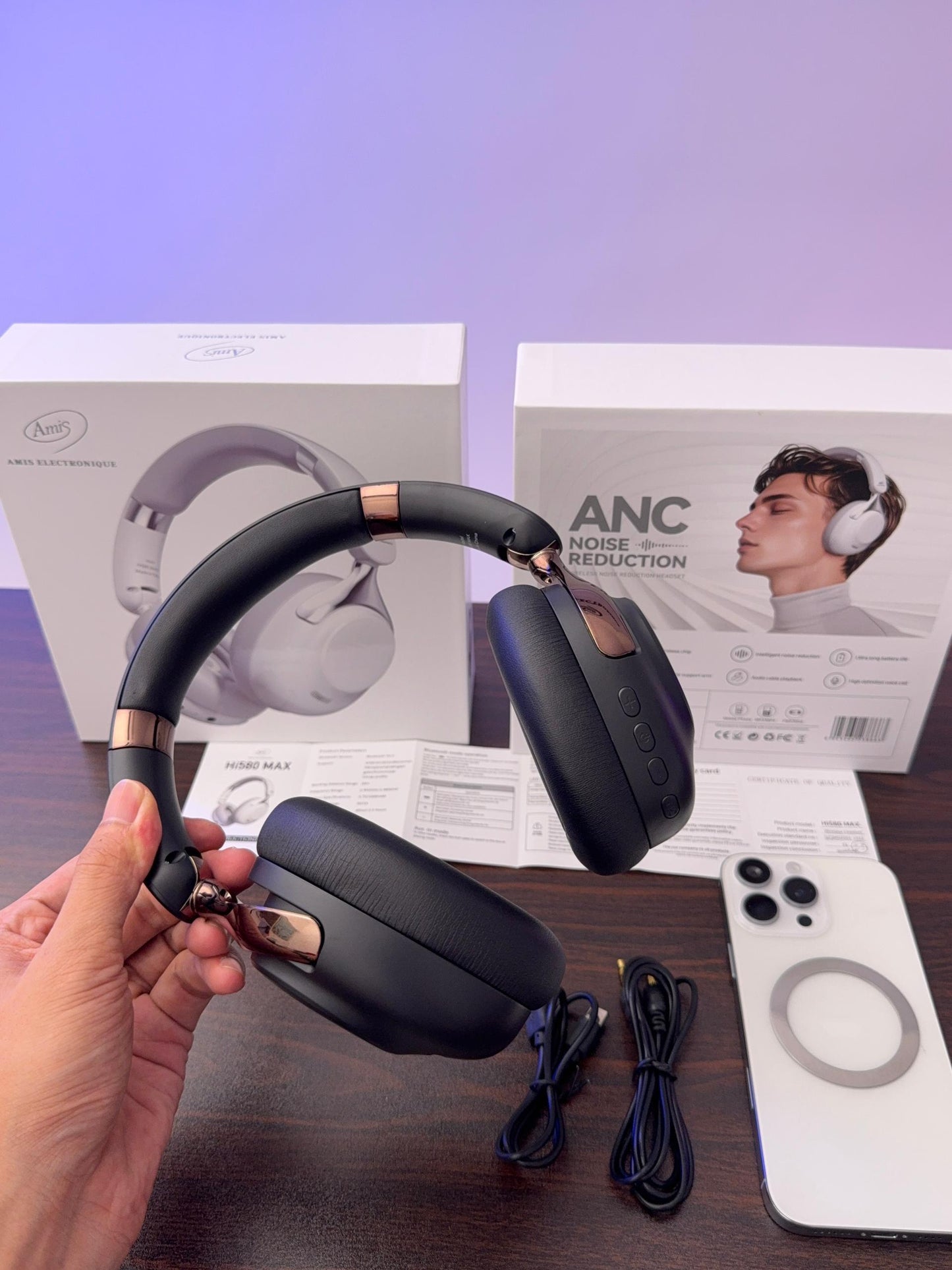 Casque Sans Fil Bluetooth 5.3 – Son Stéréo Haute Qualité & Confort Premium